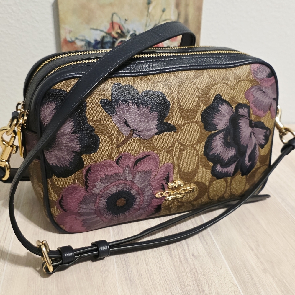 Coach Limited Edition Jes Crossbody Kaffe Fassett Purse Floral Shoulder Bag Rare - Picture 3 of 16